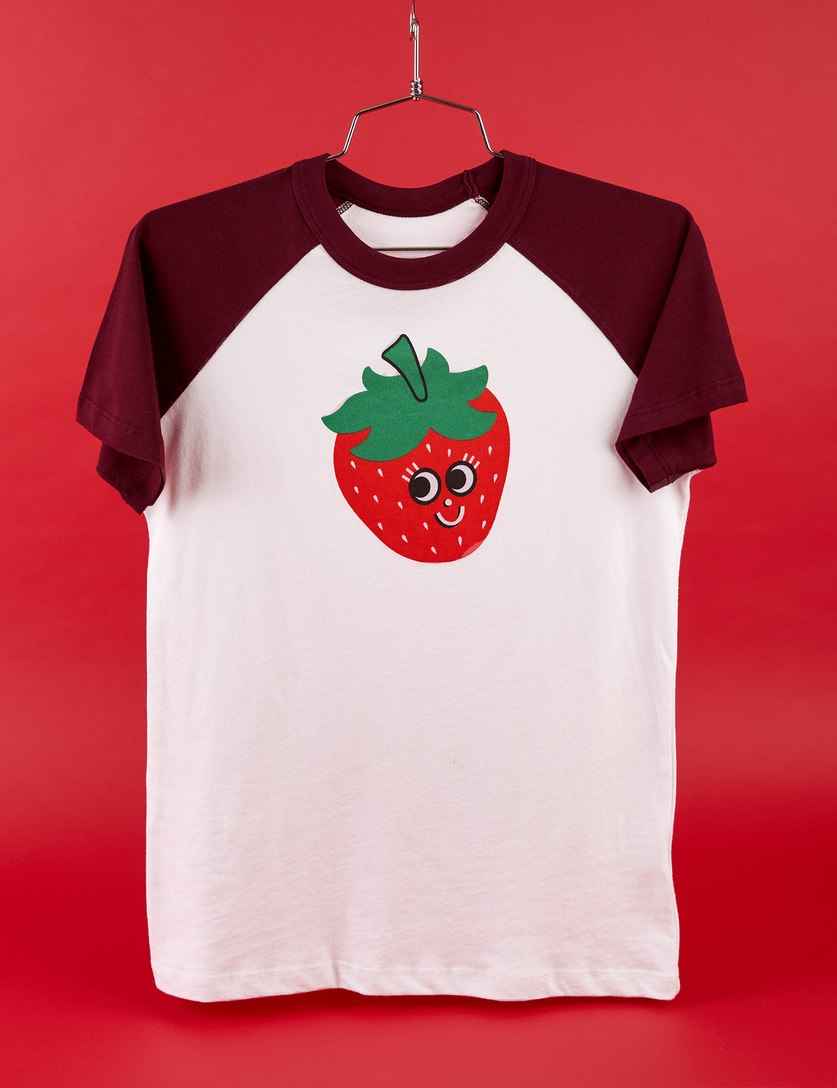 Produce Raglan Tee - Strawberry