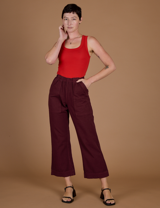 Action Pants - Red Wine