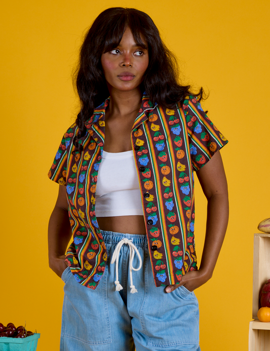Fruit Fantasy Pantry Button-Up