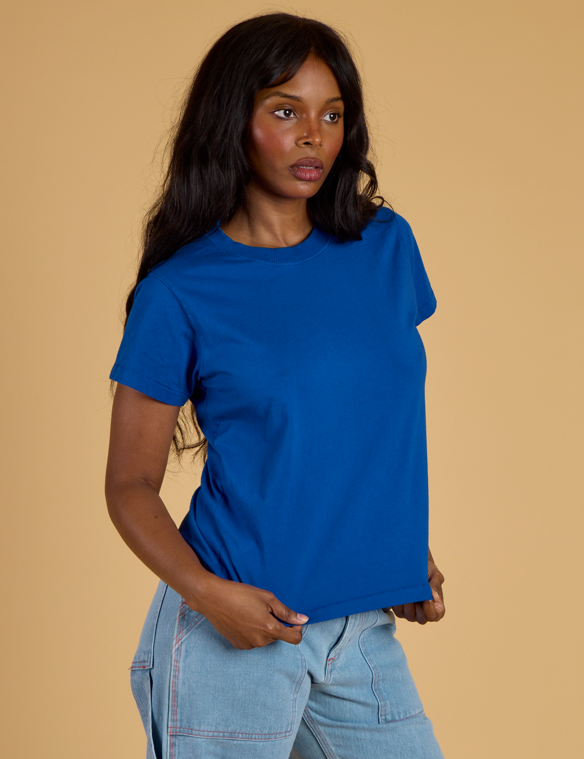 The Organic Vintage Tee - Royal Blue