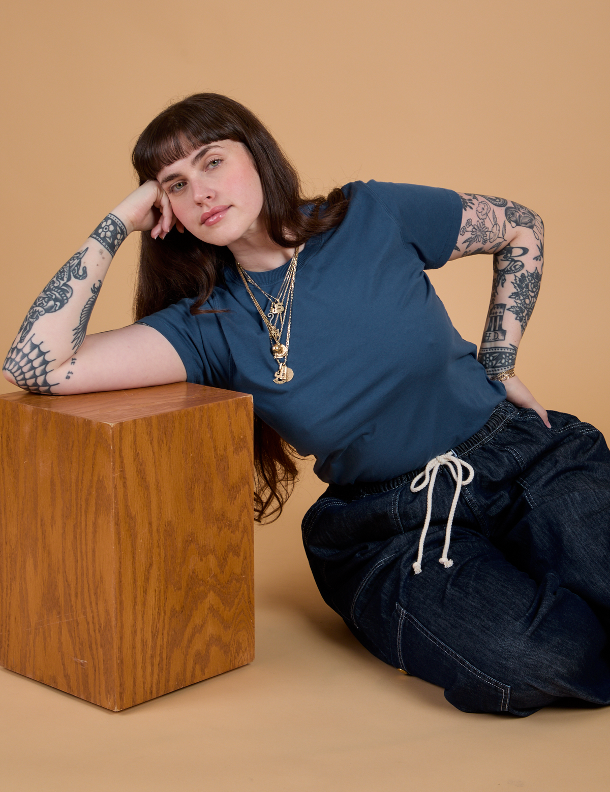 The Organic Vintage Tee - French Blue