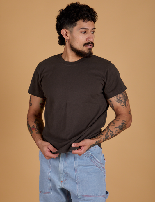 The Organic Vintage Tee - Espresso Brown