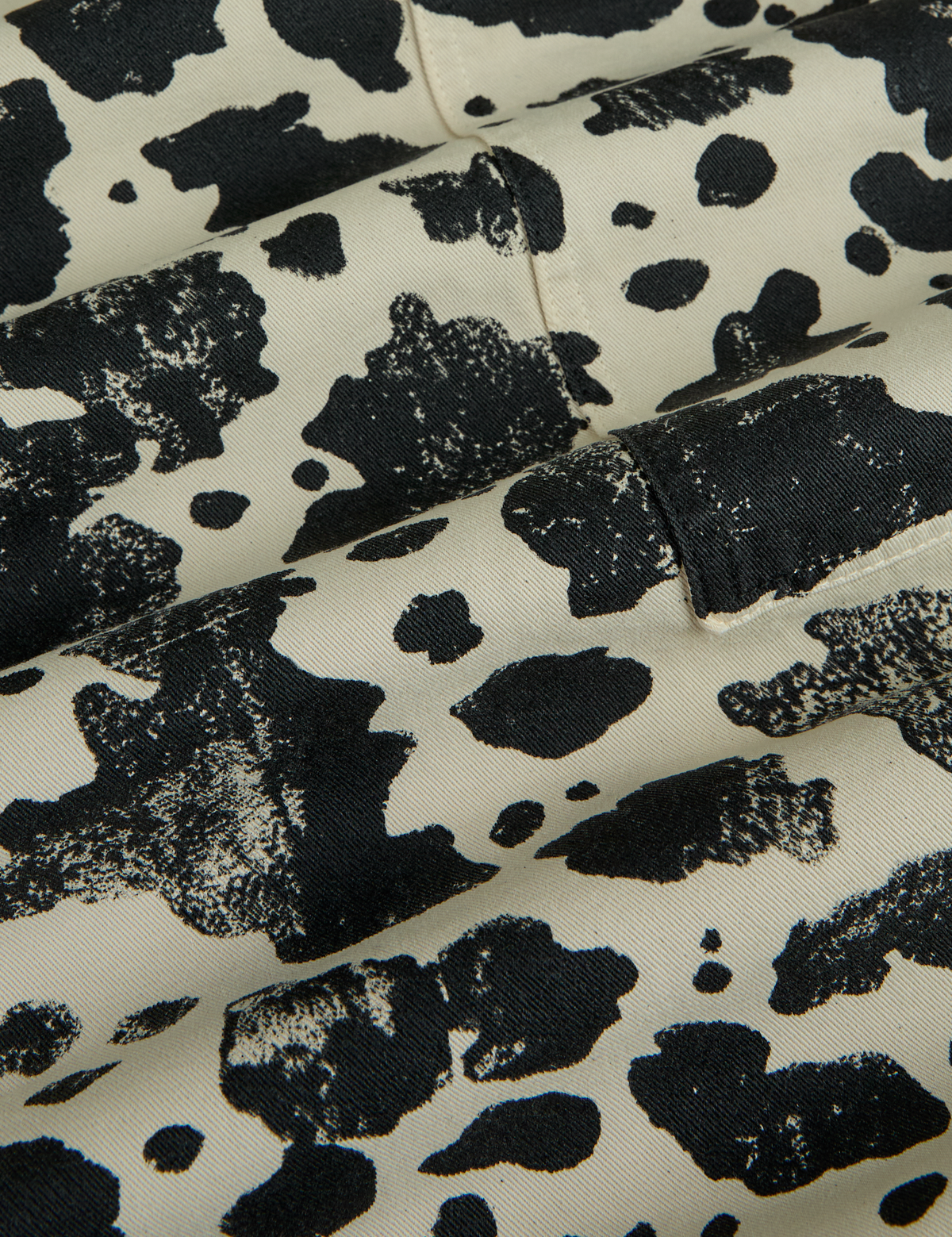 Drop Pocket Pants - Cow Print