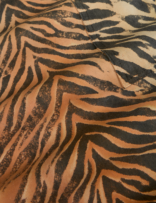 Drop Pocket Pants - Tiger Print