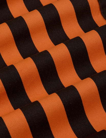 Black Stripe Work Pants - Construction Orange