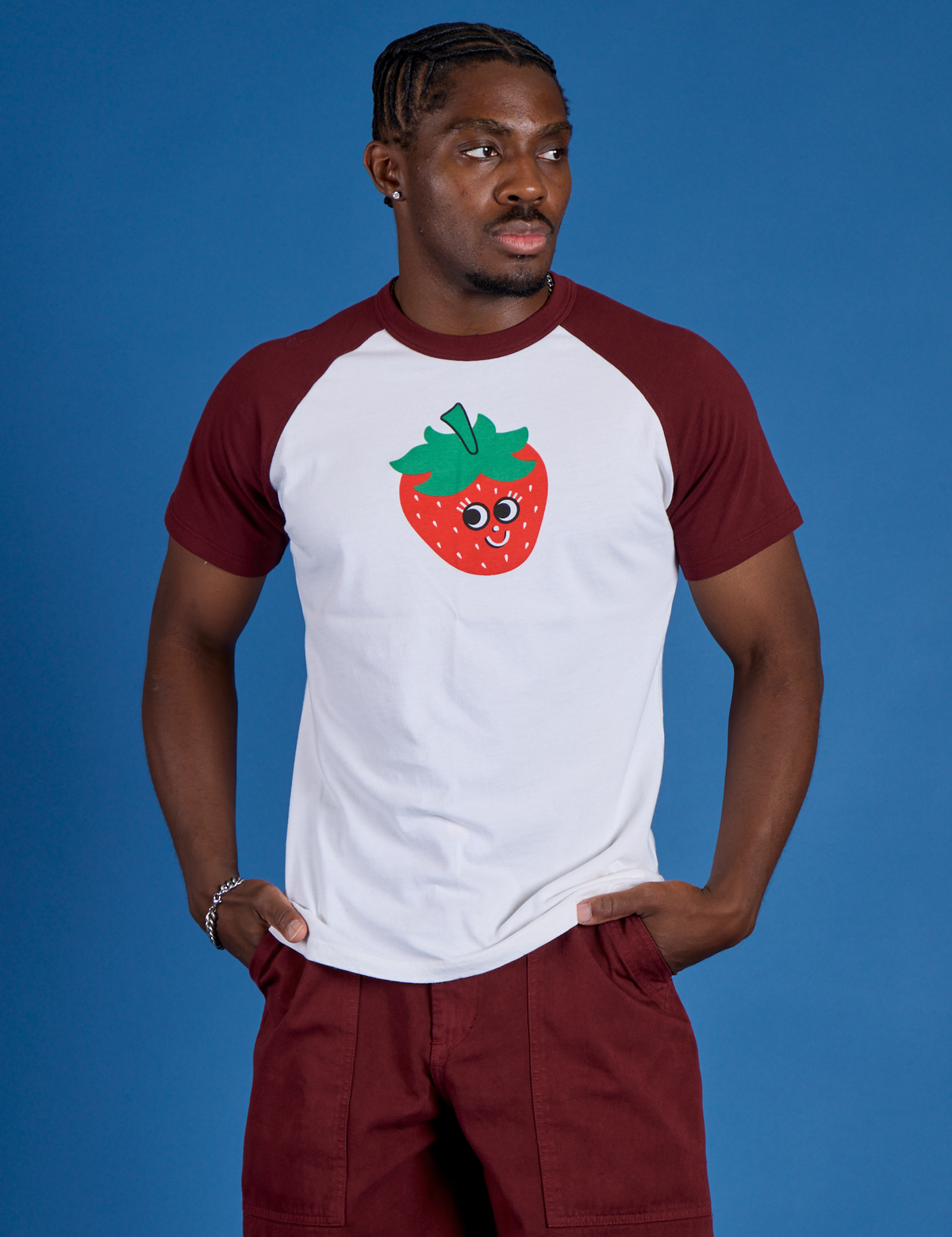 Produce Raglan Tee - Strawberry