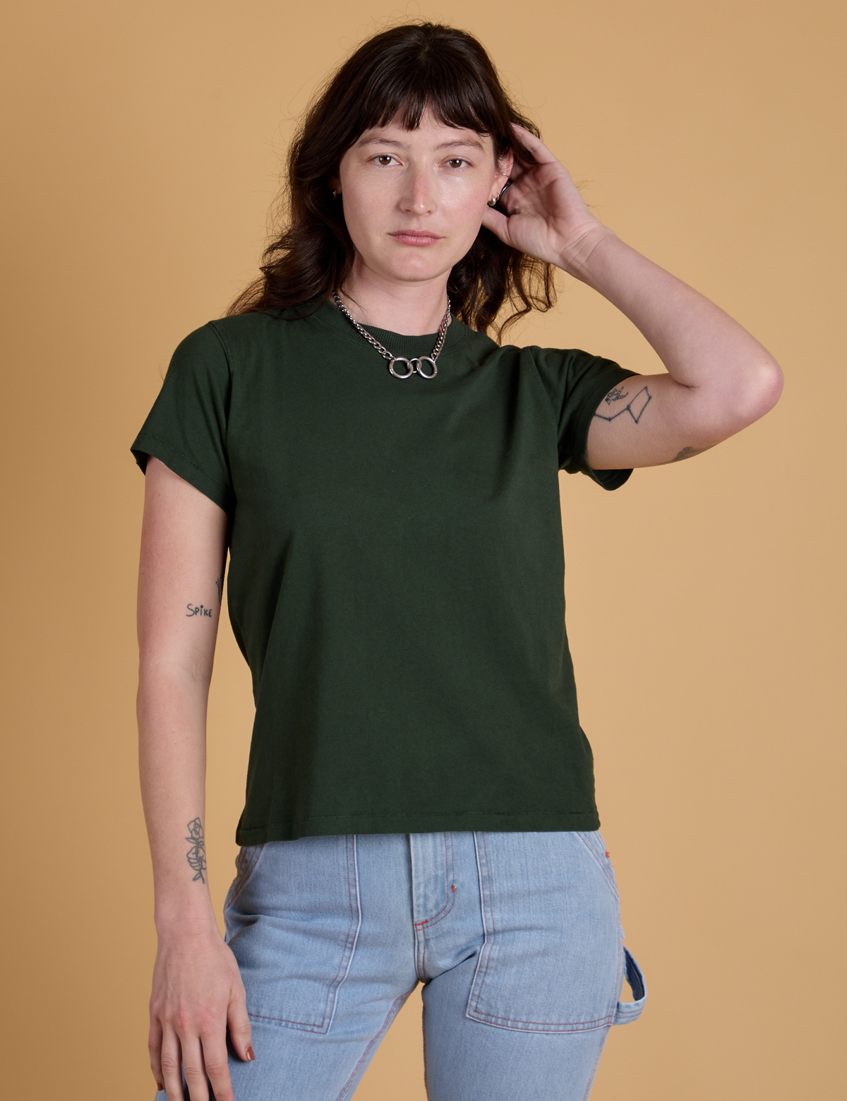 The Organic Vintage Tee - Swamp Green