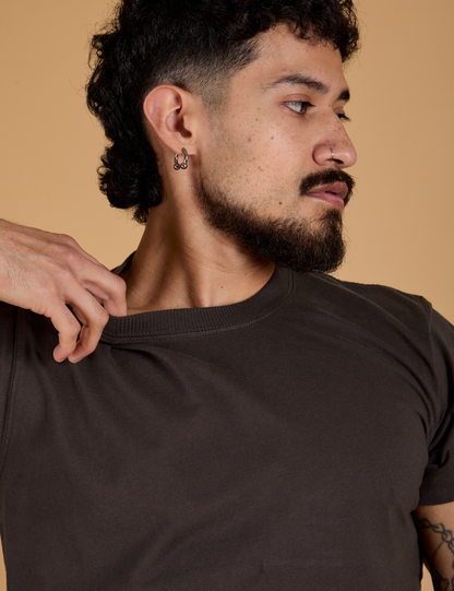 The Organic Vintage Tee - Espresso Brown