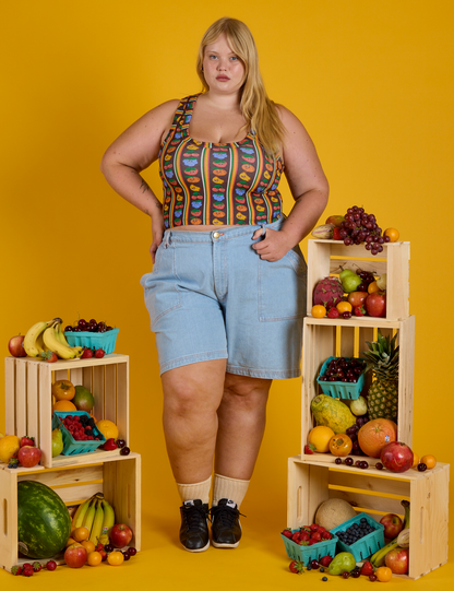 Cropped Tank - Fruit Fantasy