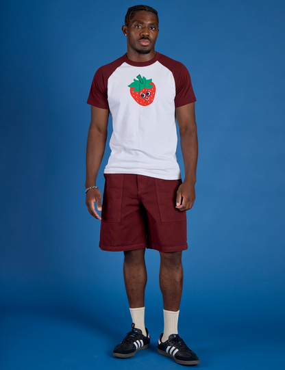 Produce Raglan Tee - Strawberry