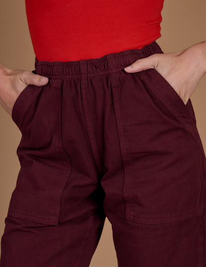 Action Pants - Red Wine