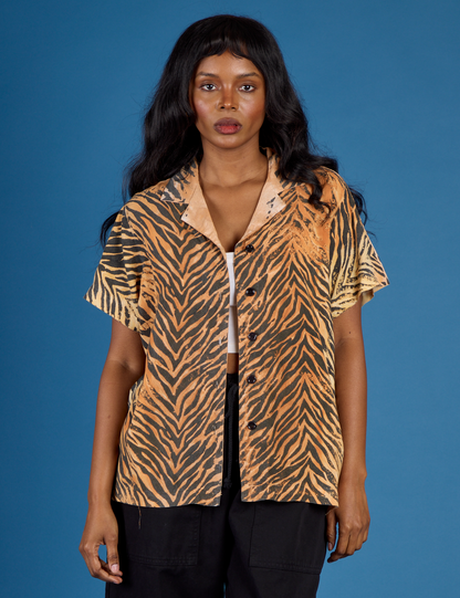 Pantry Button-Up - Tiger Print